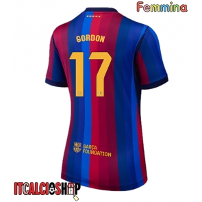 Barcelona Anthony Gordon #17 Prima Maglia Femmina 2026-27 Manica Corta